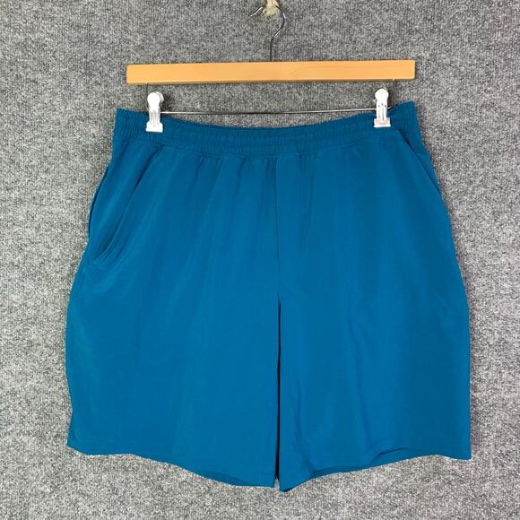 lululemon athletica Other - Lululemon Blue Shorts Lined Mens Sz XL Pull On Drawstring